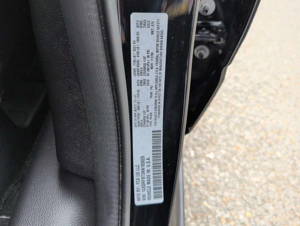 2022 RAM 1500 Big Horn Quad Cab 4x4 6'4" Box