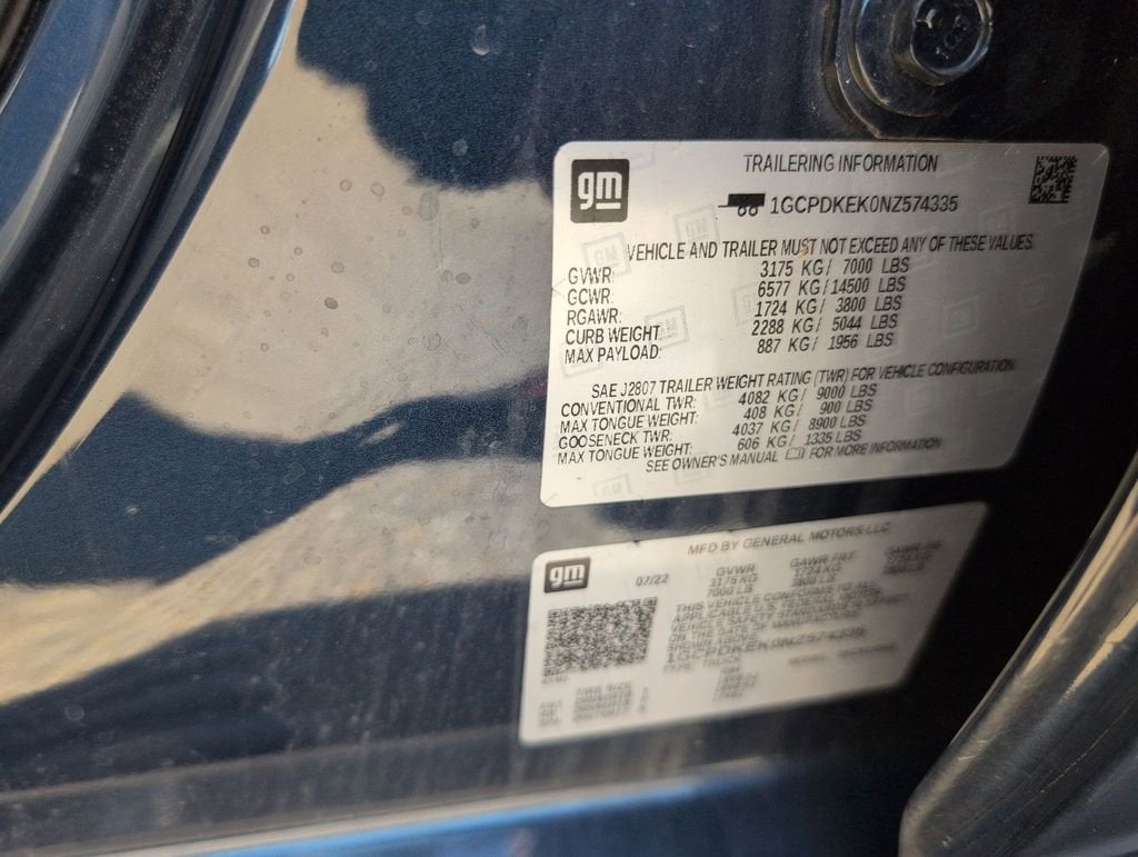 2022 Chevrolet Silverado 1500 LT (2FL)