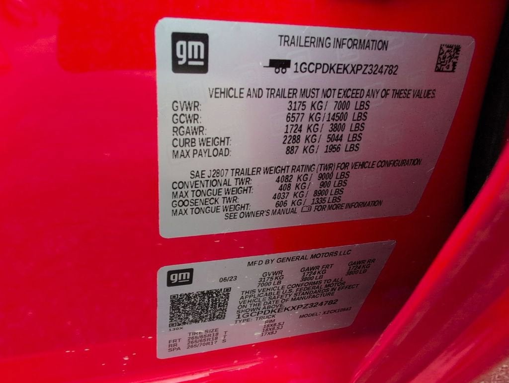 2023 Chevrolet Silverado 1500 LT (2FL)