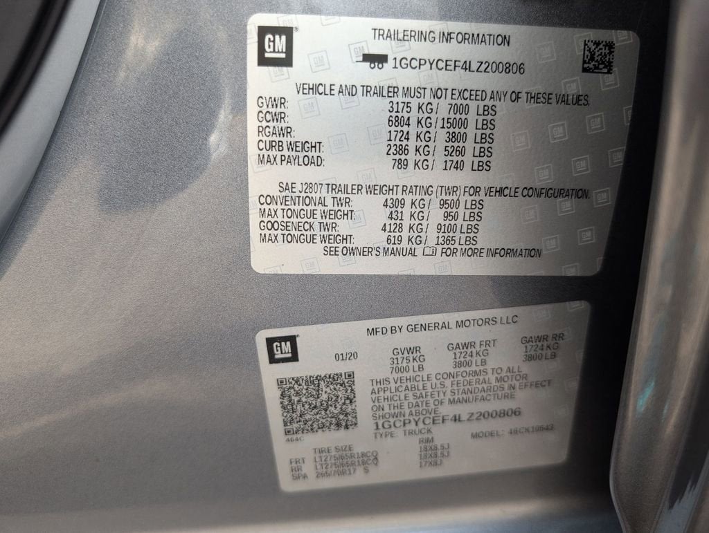 2020 Chevrolet Silverado 1500 Custom Trail Boss