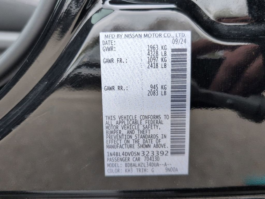 2025 Nissan Altima SV FWD