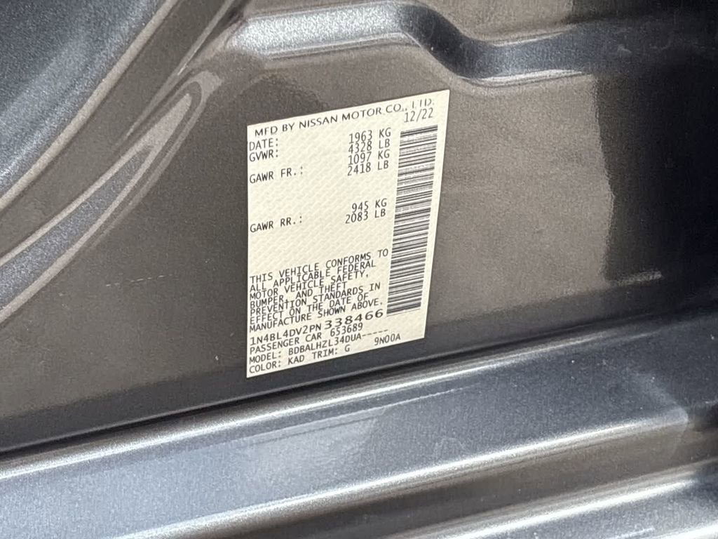 2023 Nissan Altima SV FWD