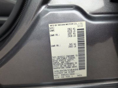 2023 Nissan Altima SV FWD