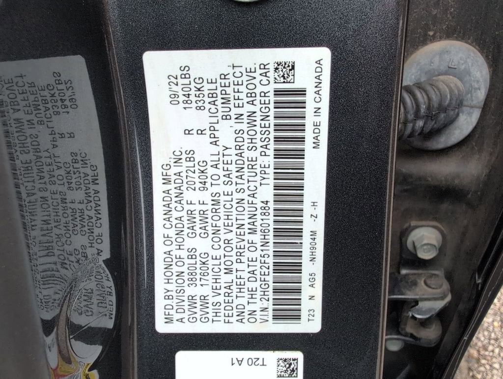 2022 Honda Civic Sedan Sport