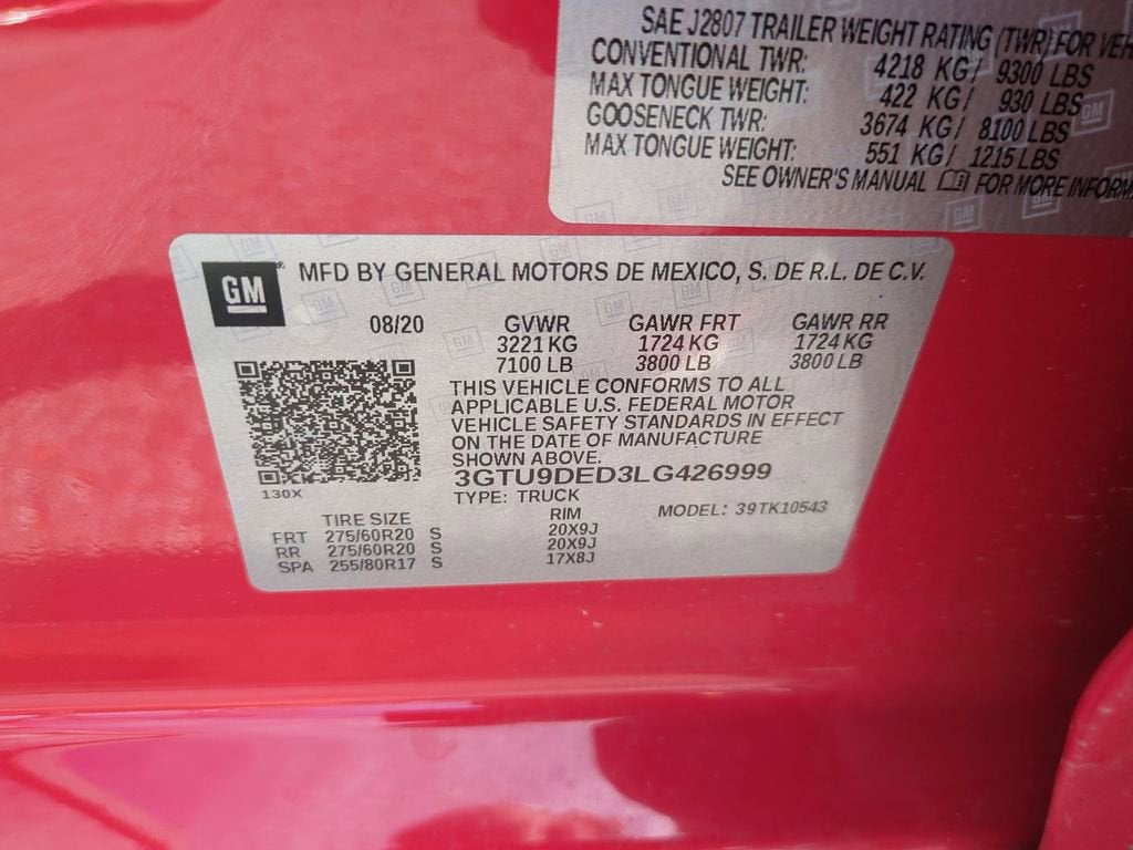 2020 GMC Sierra 1500 SLT