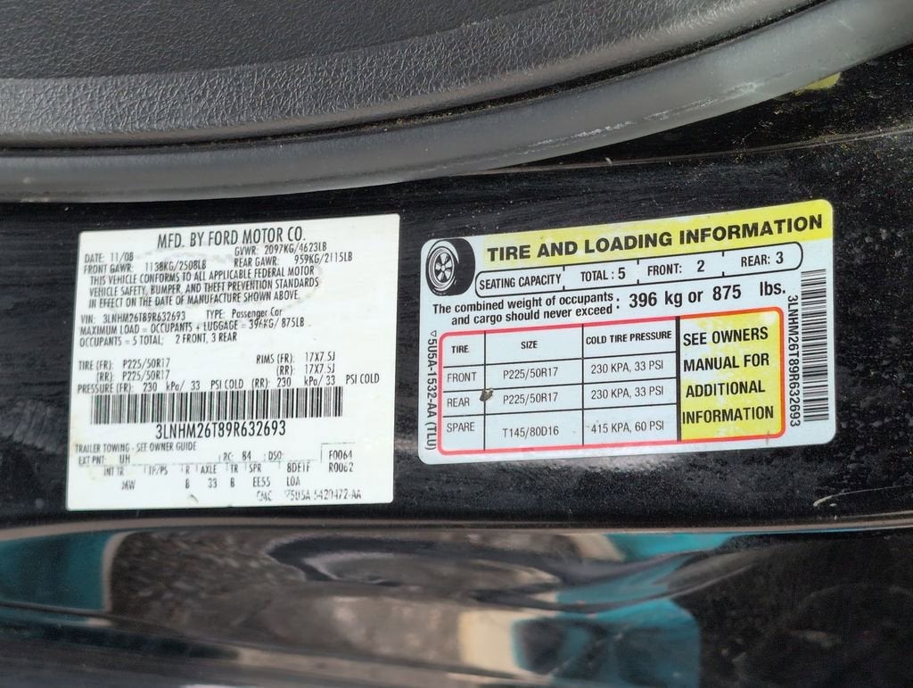 2009 Lincoln MKZ NA