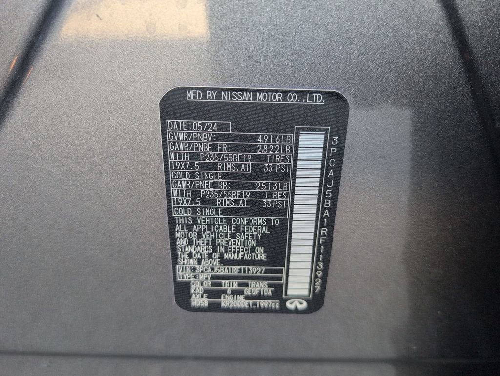 2024 INFINITI QX50 LUXE