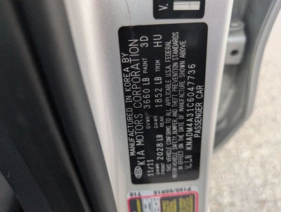 2012 Kia Rio LX