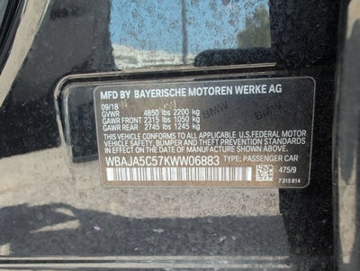 2019 BMW 530i 530i