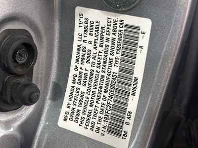 2016 Honda Civic Sedan EX