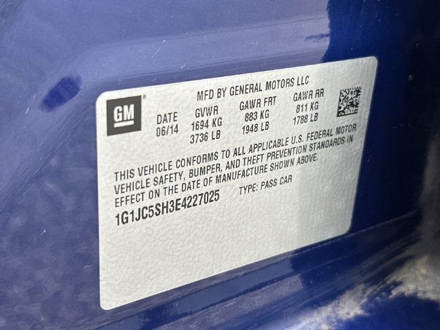 2014 Chevrolet Sonic LT
