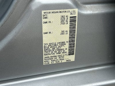 2022 Nissan Altima S FWD