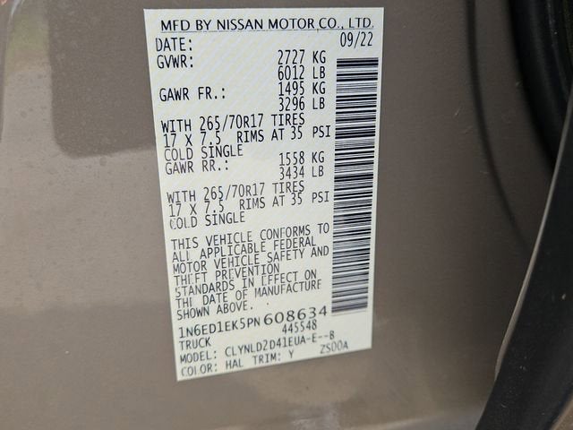 2023 Nissan Frontier Crew Cab PRO-4X 4x4