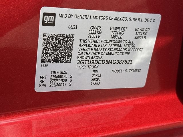 2021 GMC Sierra 1500 SLT