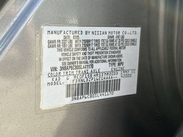 2025 Nissan Kicks SV Intelligent AWD