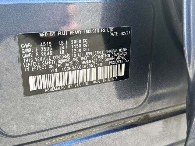 2017 Subaru Legacy 2.5i Limited